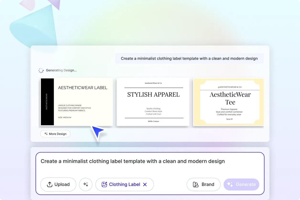 Free AI Clothing Label Generator, Free Online Label Maker